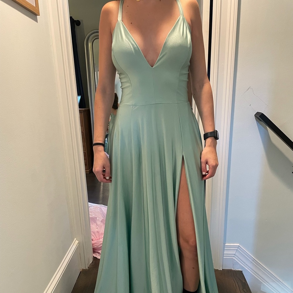 Formal/ Prom light green dress, worn once.